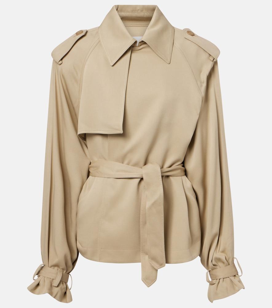 the frankie shop elva twill trench coat