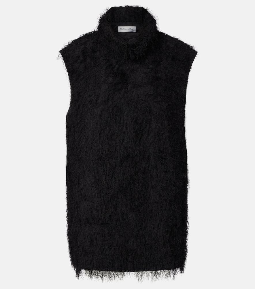 the frankie shop lancy fringed minidress