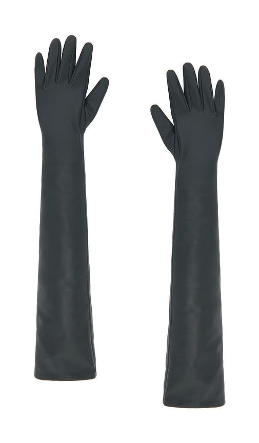 the garment t g gloves in grey.