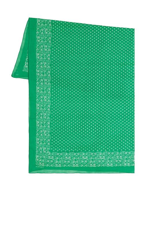 the great the big bandana in green.