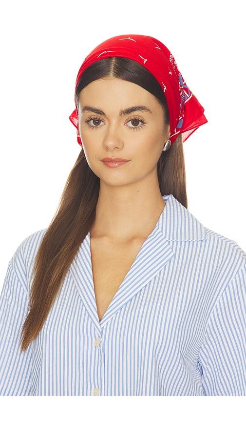 the great the sailboat bandana in red.