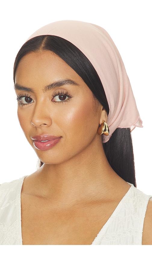 the great the scalloped bandana in pink.