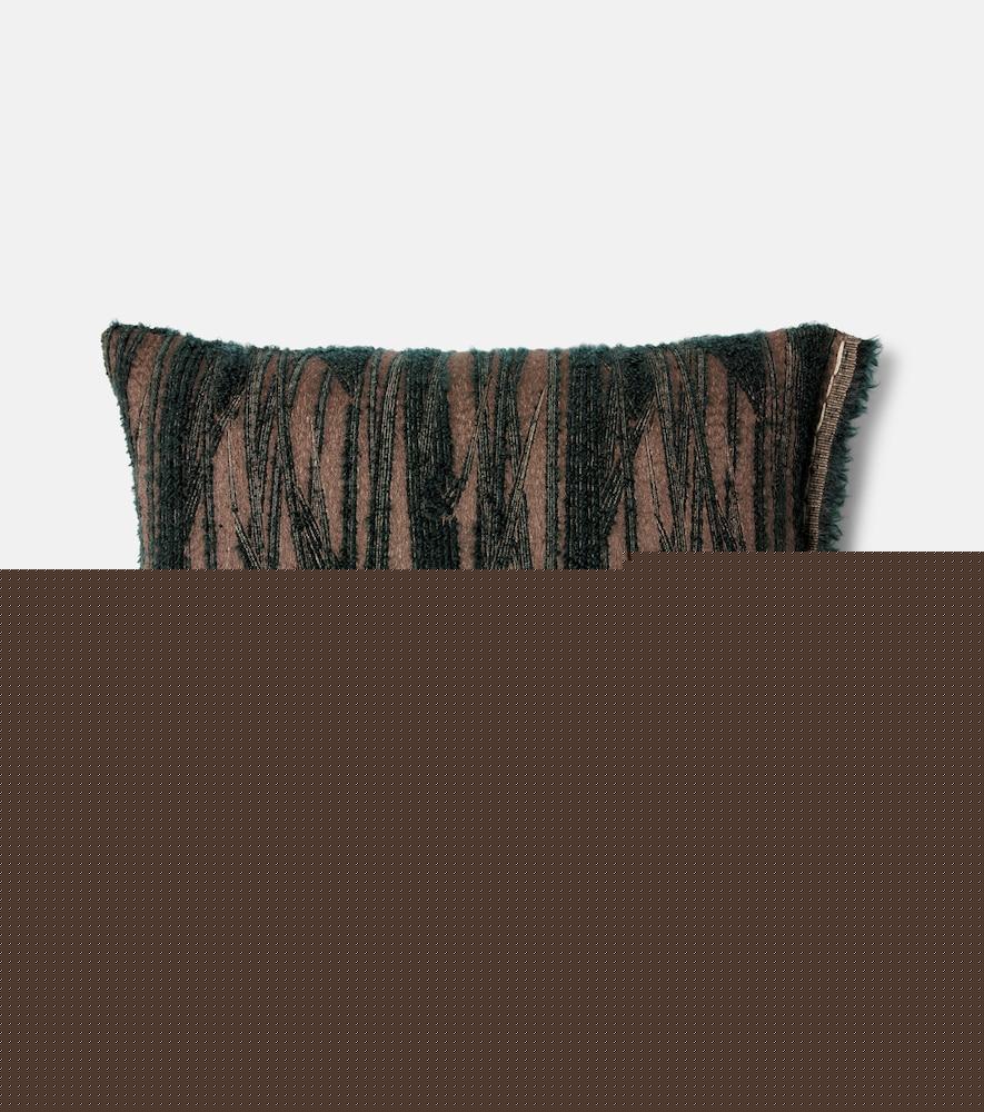 the house of lyria abibo mohair, cotton, and wool-blend cushion