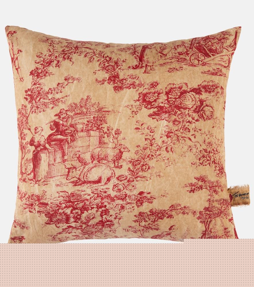 the house of lyria argia printed cotton cushion