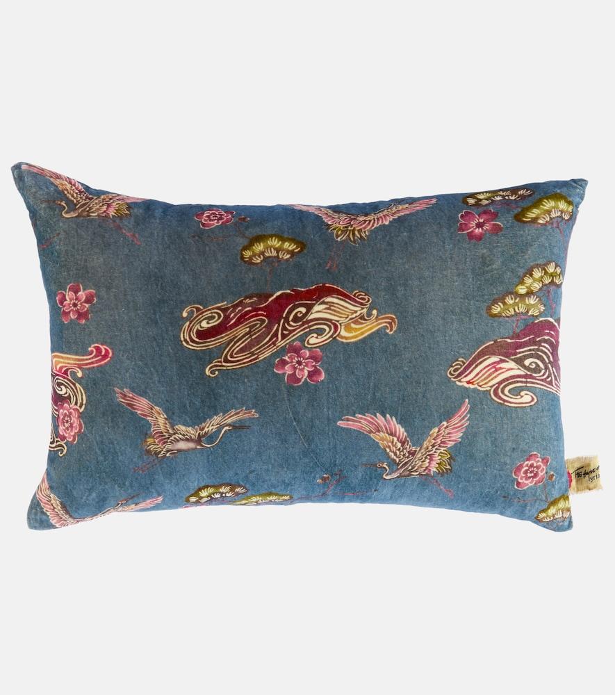the house of lyria aristolochia cotton pillow