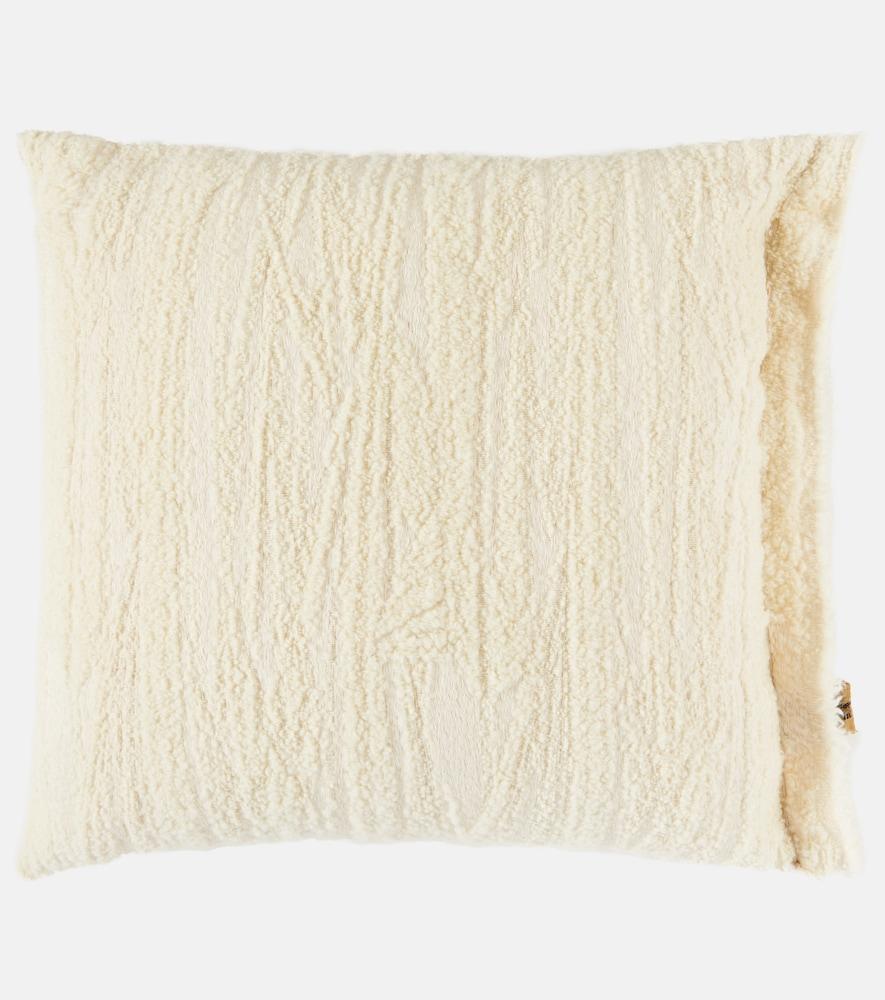 the house of lyria biplex wool and cotton-blend cushion