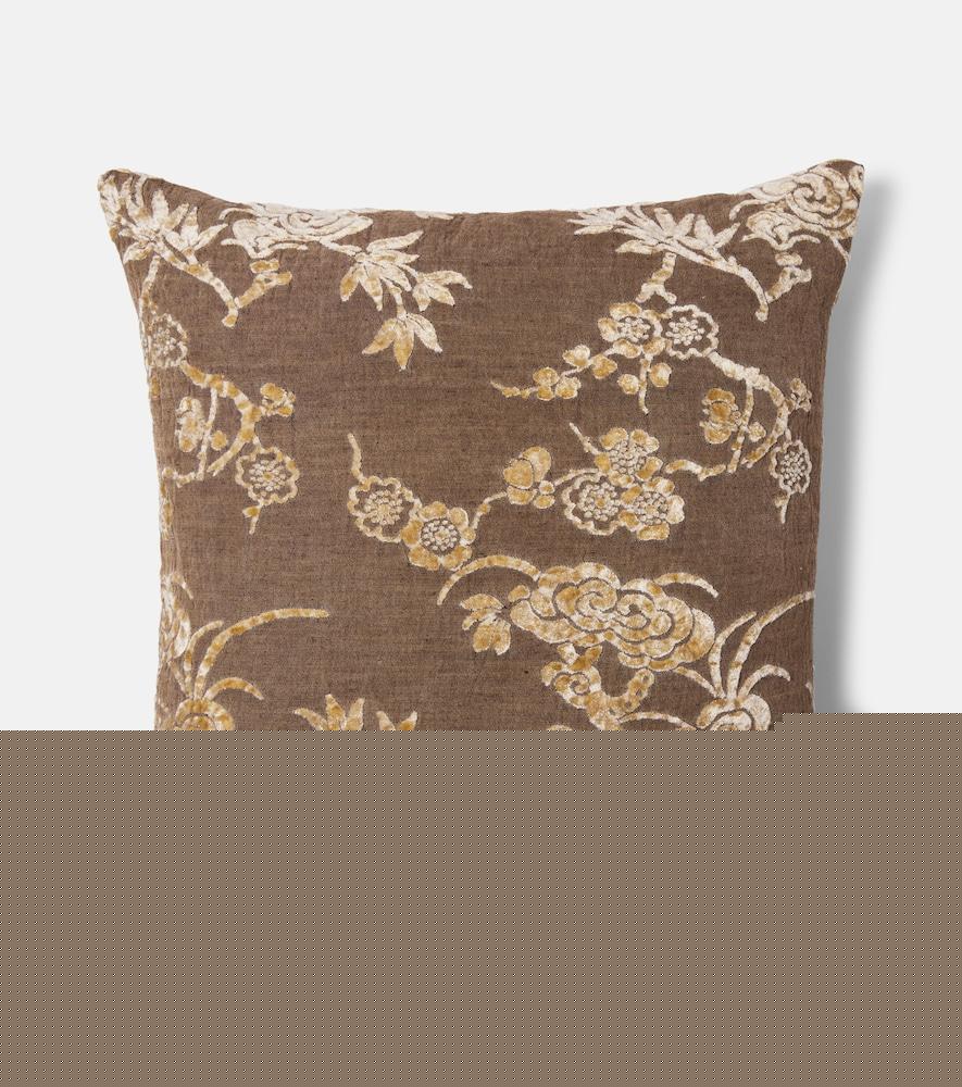 the house of lyria cotognastro cotton and linen-blend cushion