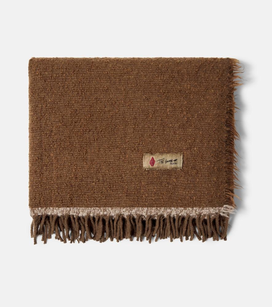 the house of lyria garison alpaca, wool, and cashmere throw