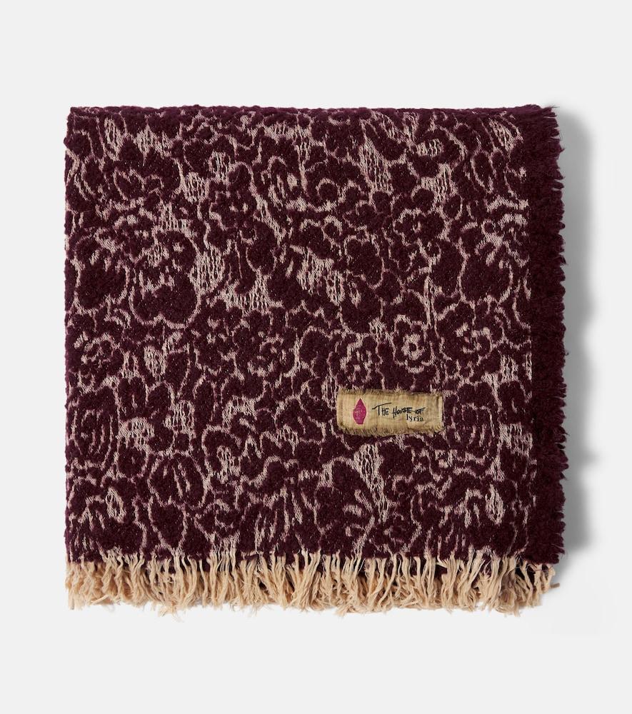 the house of lyria malghe wool and cotton-blend throw