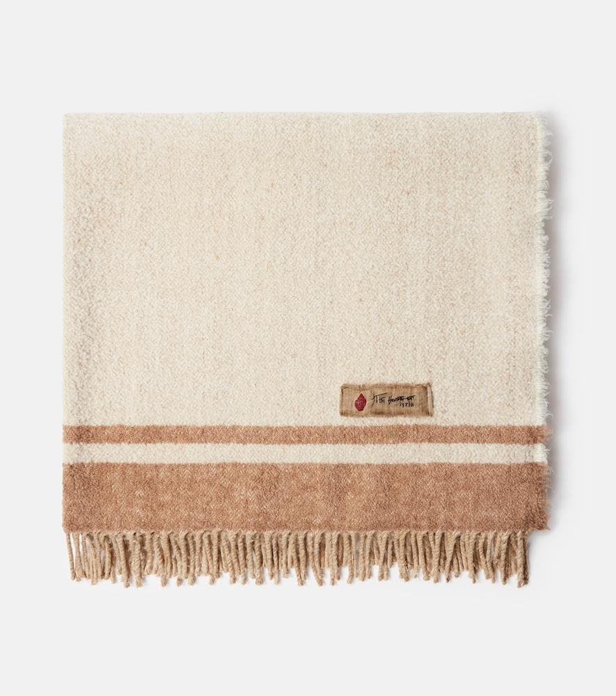 the house of lyria paipote silk and camel hair-blend blanket