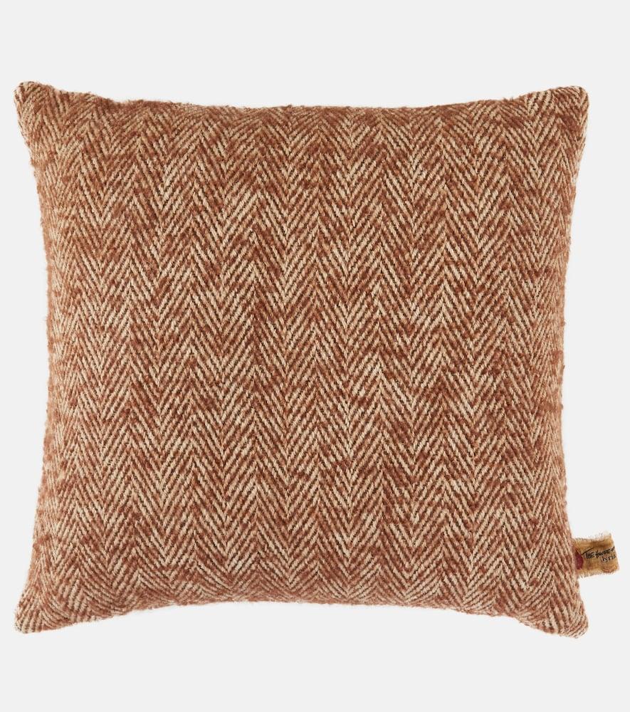 the house of lyria vitim jute, mohair, and wool-blend cushion