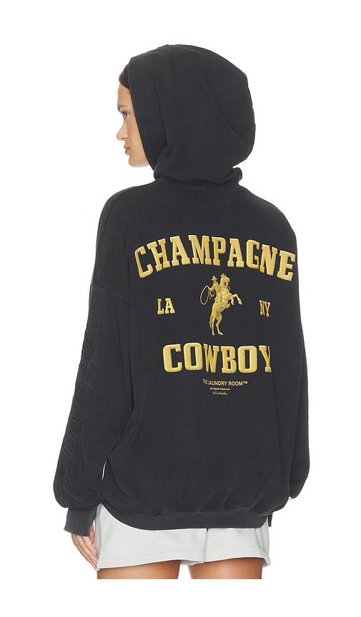 the laundry room champagne cowboy hideout hoodie in black. - size m (also in xs, s, xl)