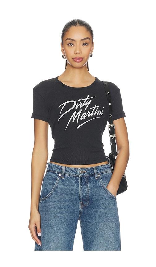 the laundry room dirty martini baby tee in black. - size m (also in s, xs)
