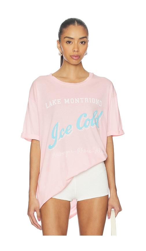 the laundry room ice cold oversized tee in pink. - size l (also in m, s, xs)
