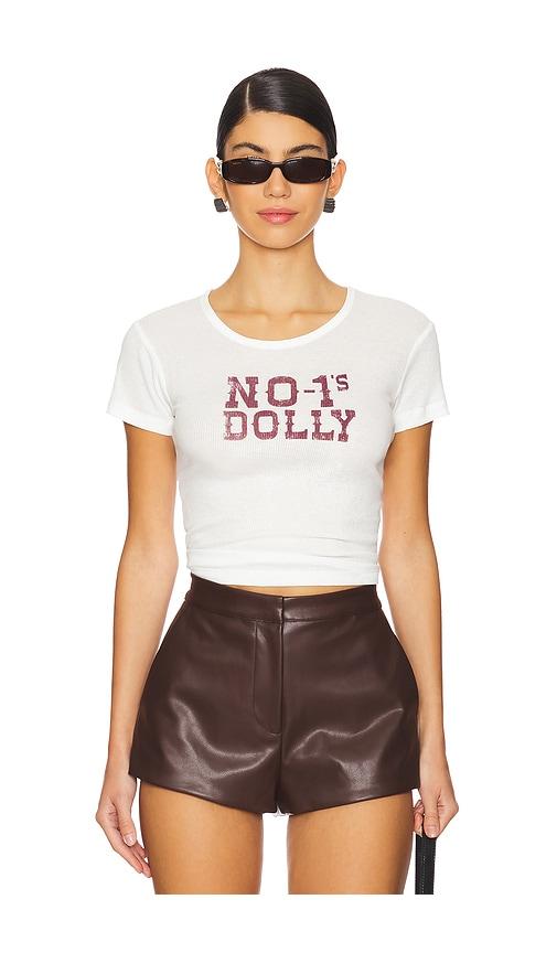 the laundry room no one's dolly baby rib tee in white. - size l (also in m)