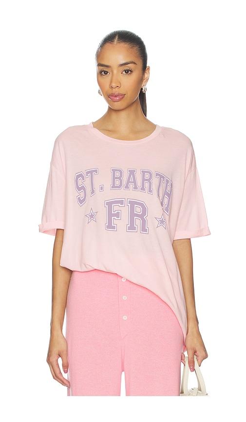 the laundry room saint barth fr smu oversized tee in pink. - size m (also in s)