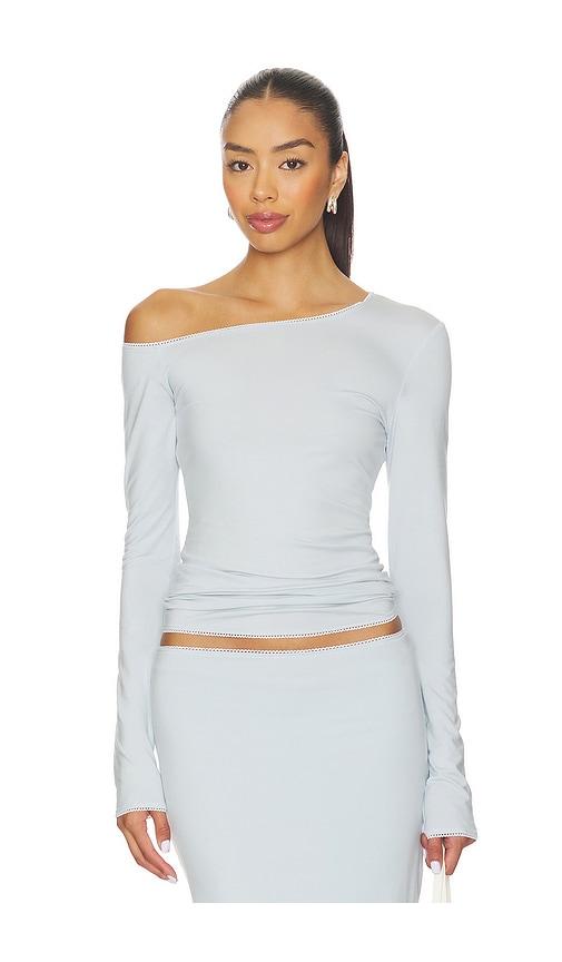 the line by k adrira top in baby blue. - size m (also in xs)