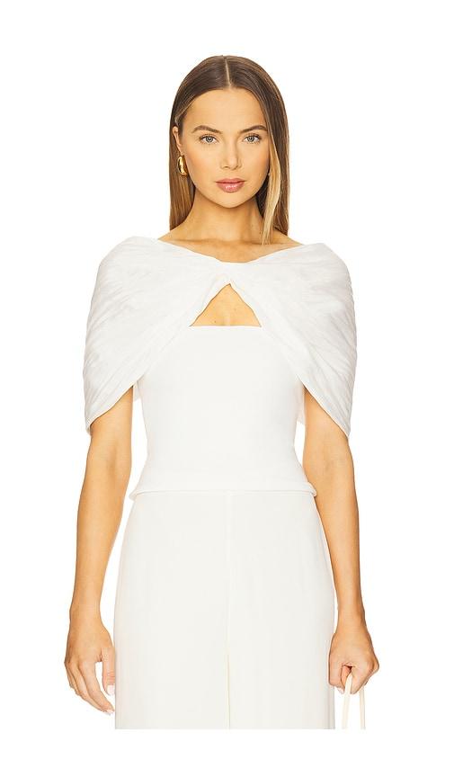 the line by k elias cape top in white. - size l (also in m, xs)