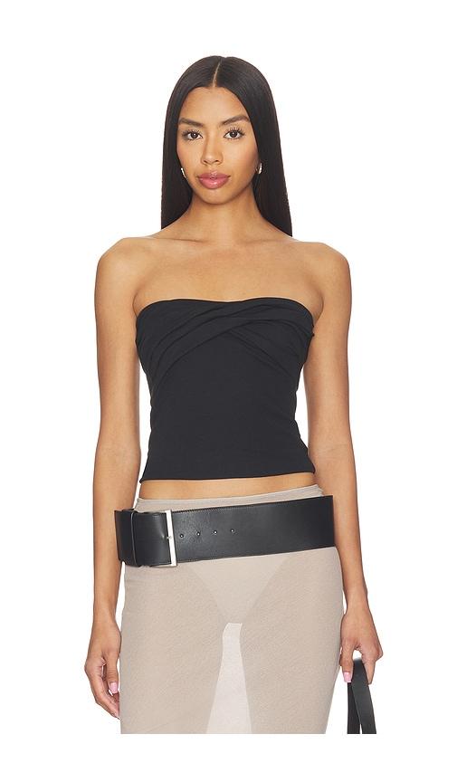 the line by k izzy tube top in black. - size l (also in m, s, xs)