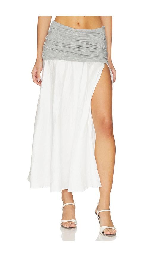 the line by k mari skirt in white,grey. - size m (also in s, xs)