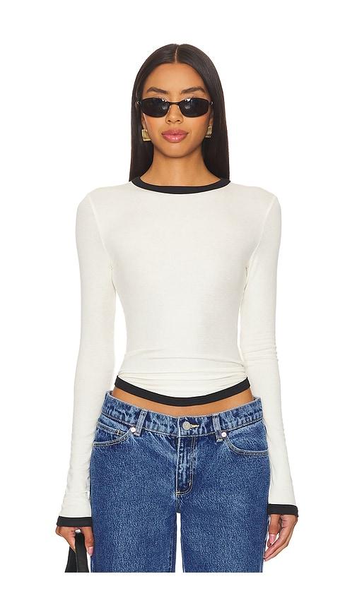 the line by k simon top in cream. - size s (also in xl)