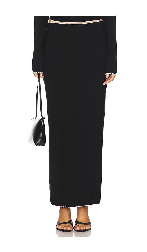 the line by k solene skirt in black. - size s (also in xs, xl)