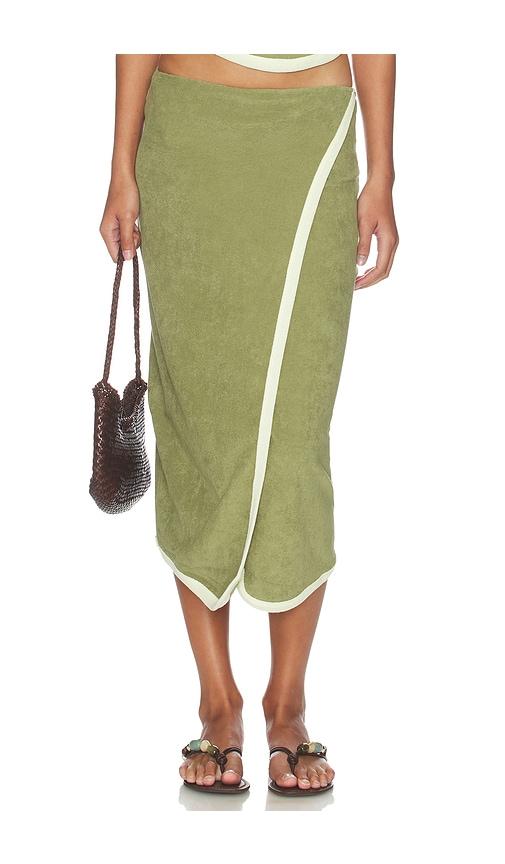 the line by k stav skirt in green. - size l (also in xs, s, m, xl)