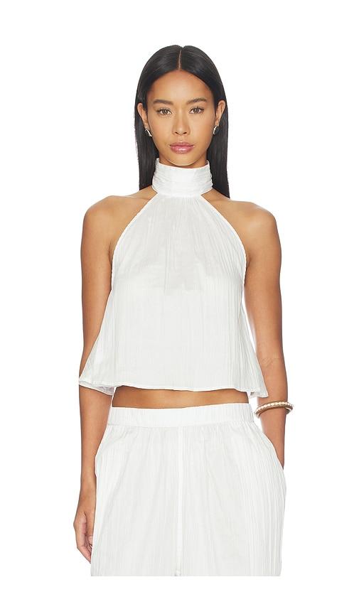 the line by k tess top in white. - size l (also in xs, m)