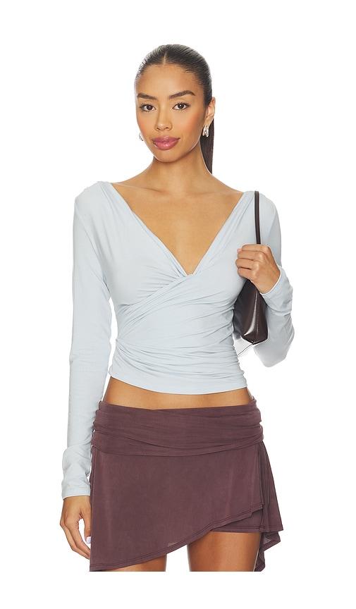 the line by k umi top in baby blue. - size m (also in s, xl, xs)