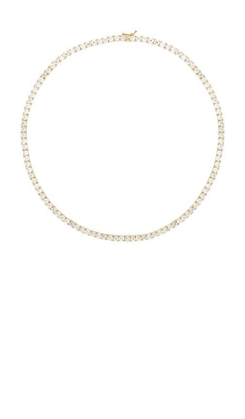 the m jewelers ny 4mm necklace in metallic gold.