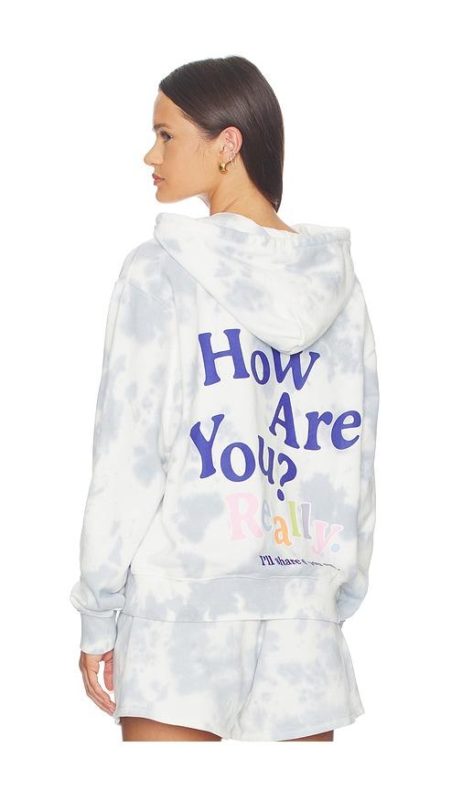 the mayfair group how are you really? hoodie in blue. - size l/xl (also in s/m, m/l, xs)
