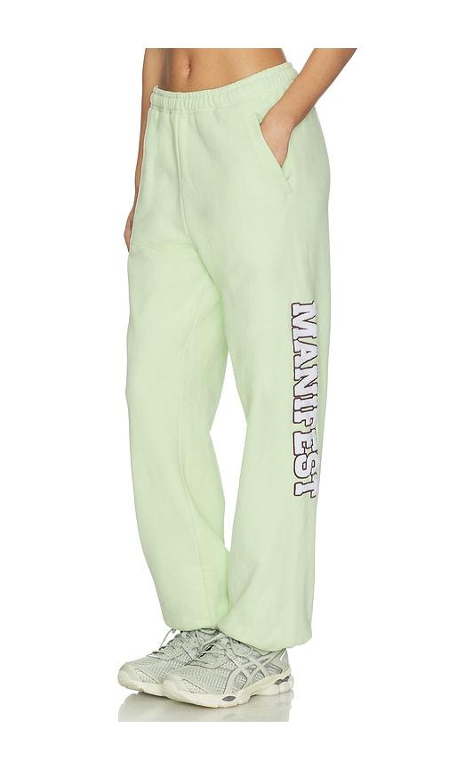 the mayfair group manifest classic sweatpants in mint. - size l/xl (also in xs, s/m, m/l)