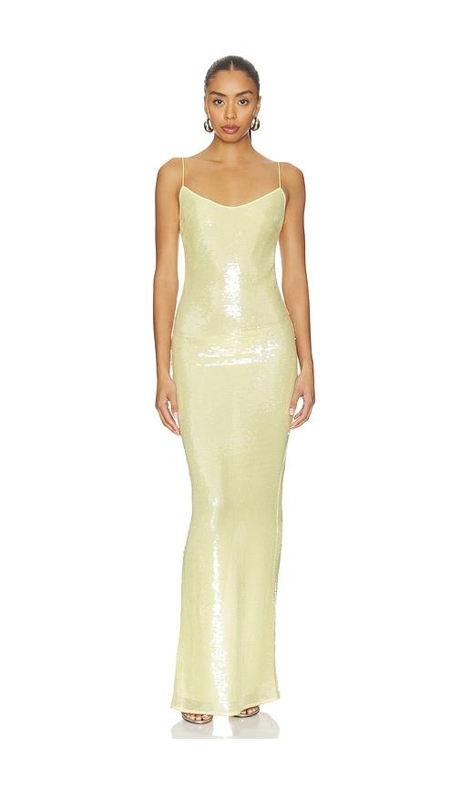 the new arrivals by ilkyaz ozel isis dress in yellow. - size 36/4 (also in 40/8)