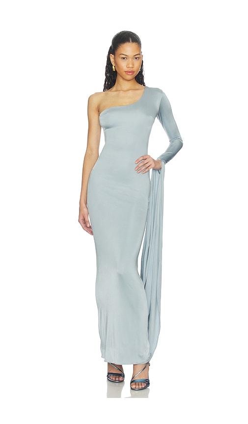 the new arrivals by ilkyaz ozel yuna dress in blue. - size 34/2 (also in 36/4, 38/6, 40/8)