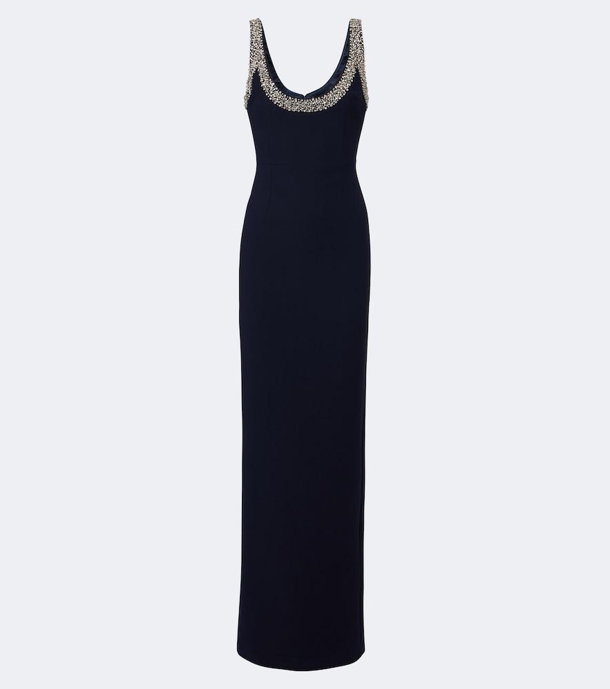 the new arrivals ilkyaz ozel crystal-embellished gown