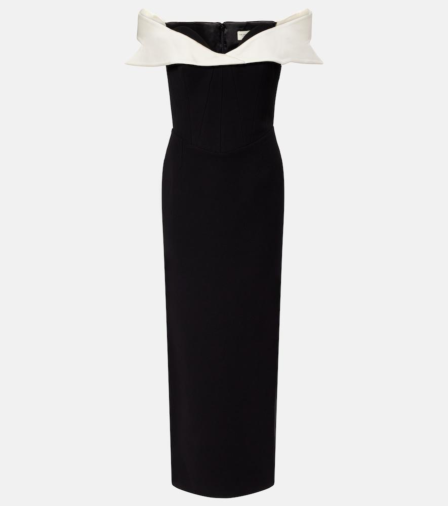 the new arrivals ilkyaz ozel jacqueline off-shoulder midi dress