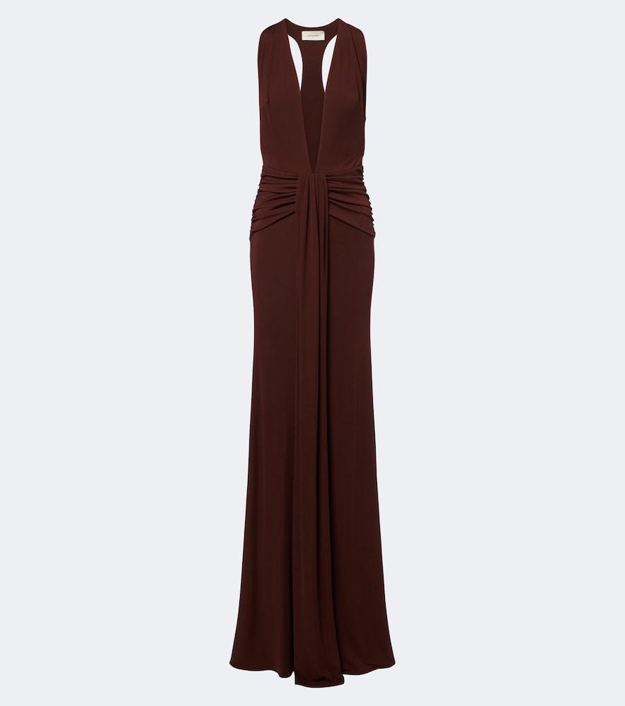 the new arrivals ilkyaz ozel siwa gathered ruched gown