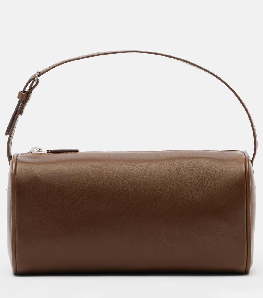 the row '90s suede top-handle bag