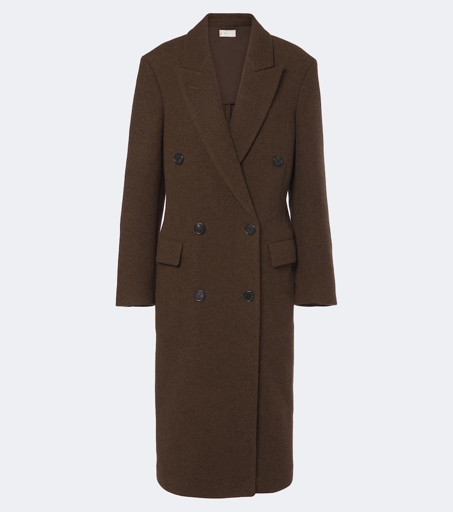 the row bamira double-breasted virgin wool coat