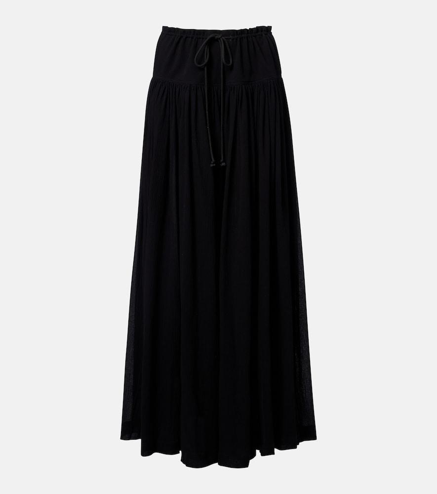 the row berenice cotton muslin wide-leg pants