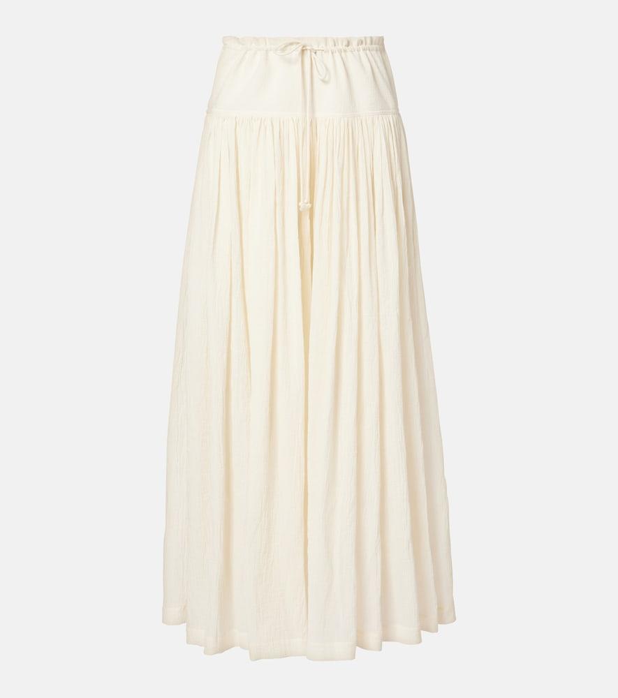 the row berenice cotton muslin wide-leg pants
