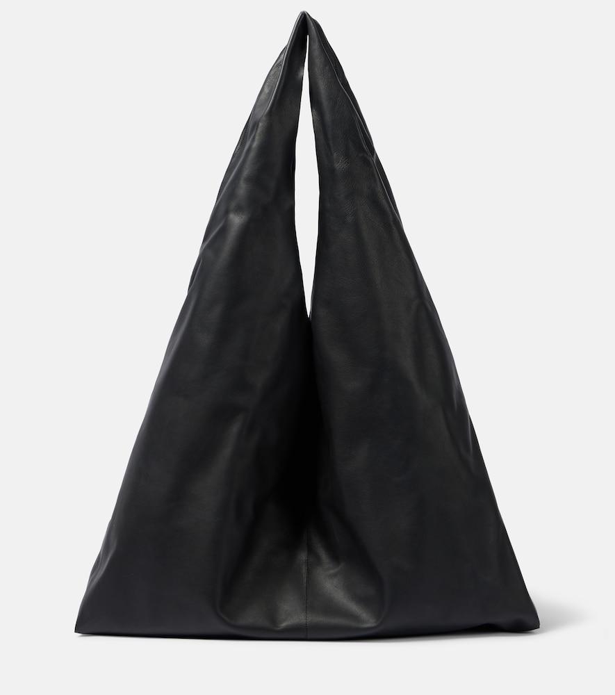 the row bindle medium leather tote bag