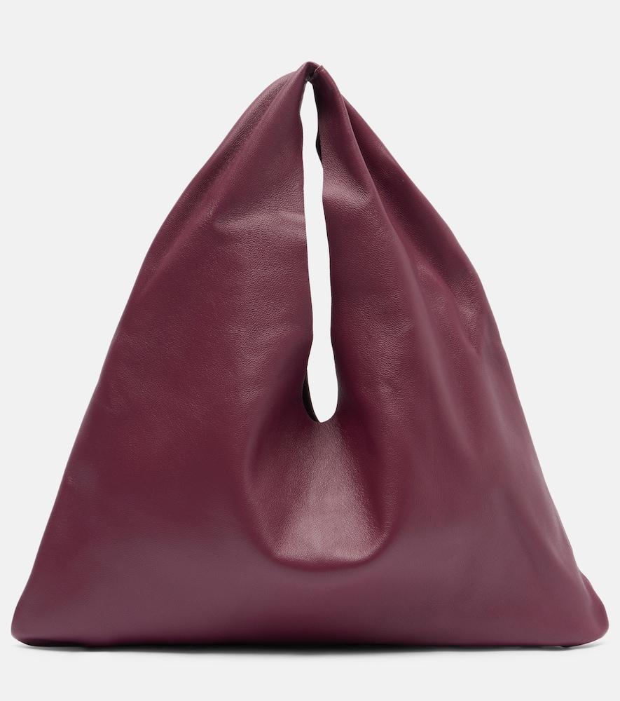 the row bindle small leather top-handle bag