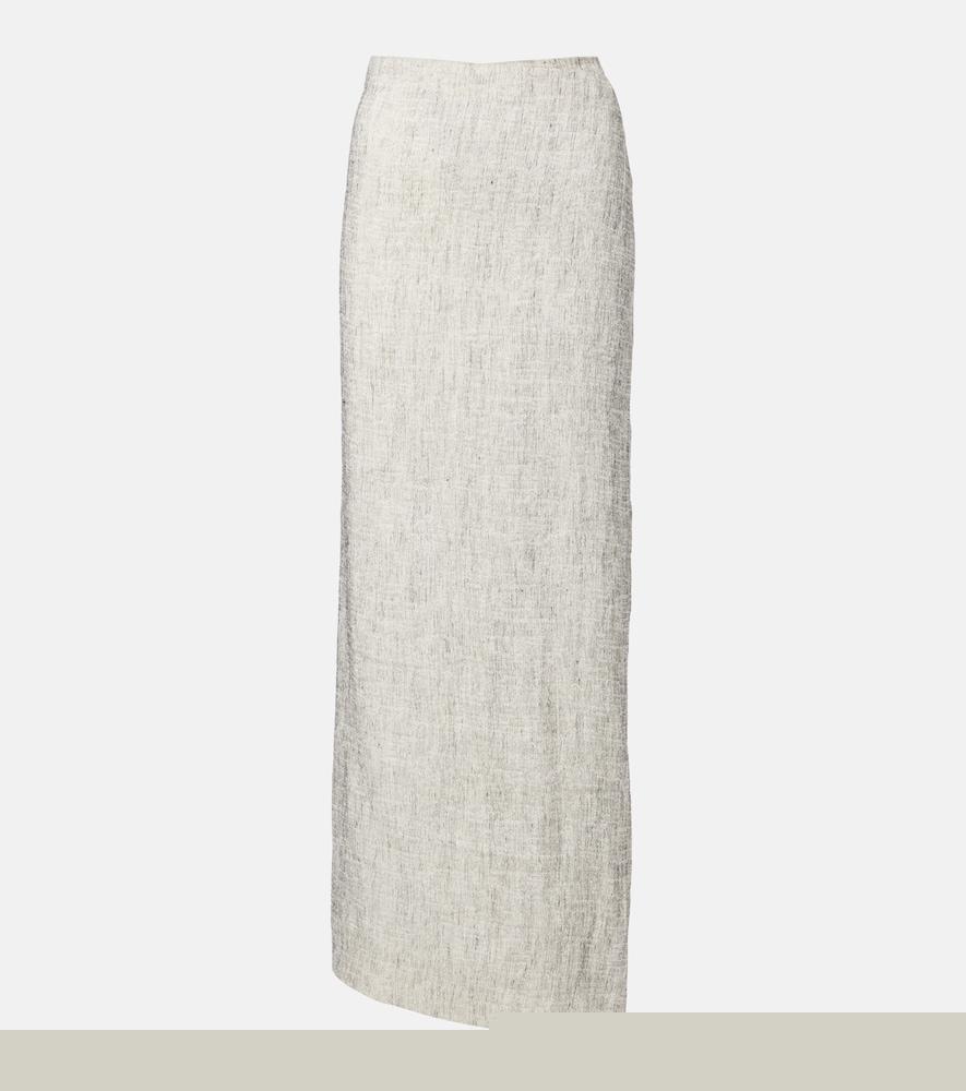 the row blum linen and silk maxi skirt