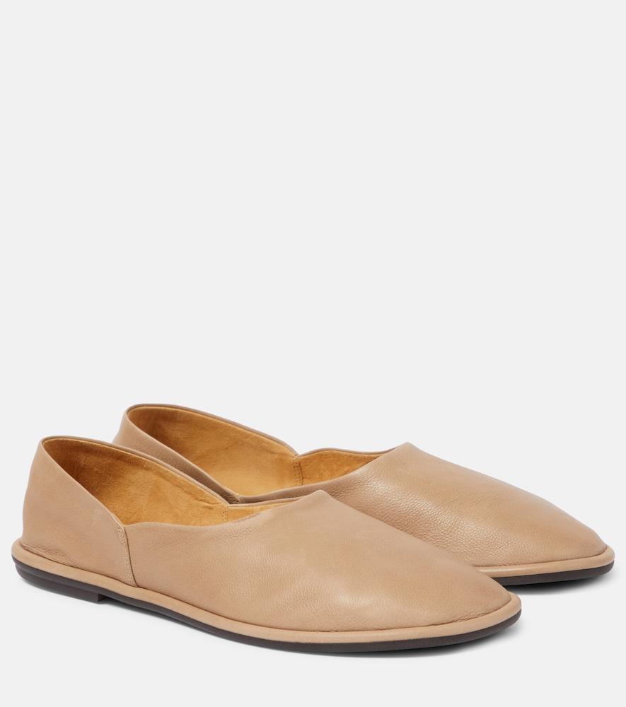 the row canal leather flats