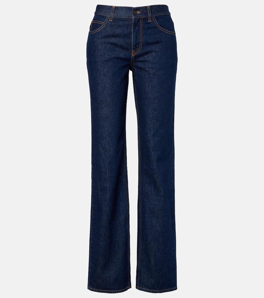 the row carlyl mid-rise straight jeans