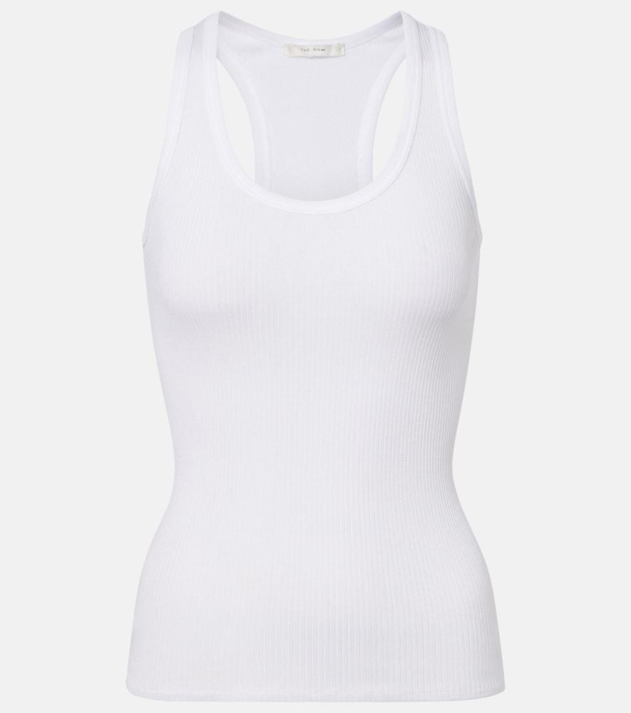 the row cendrea ribbed-knit cotton tank top