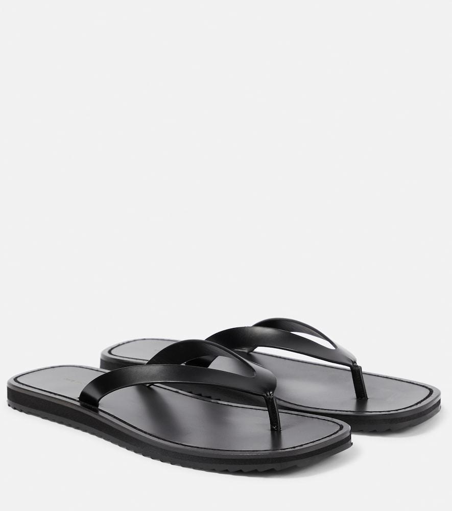 the row city leather thong sandals