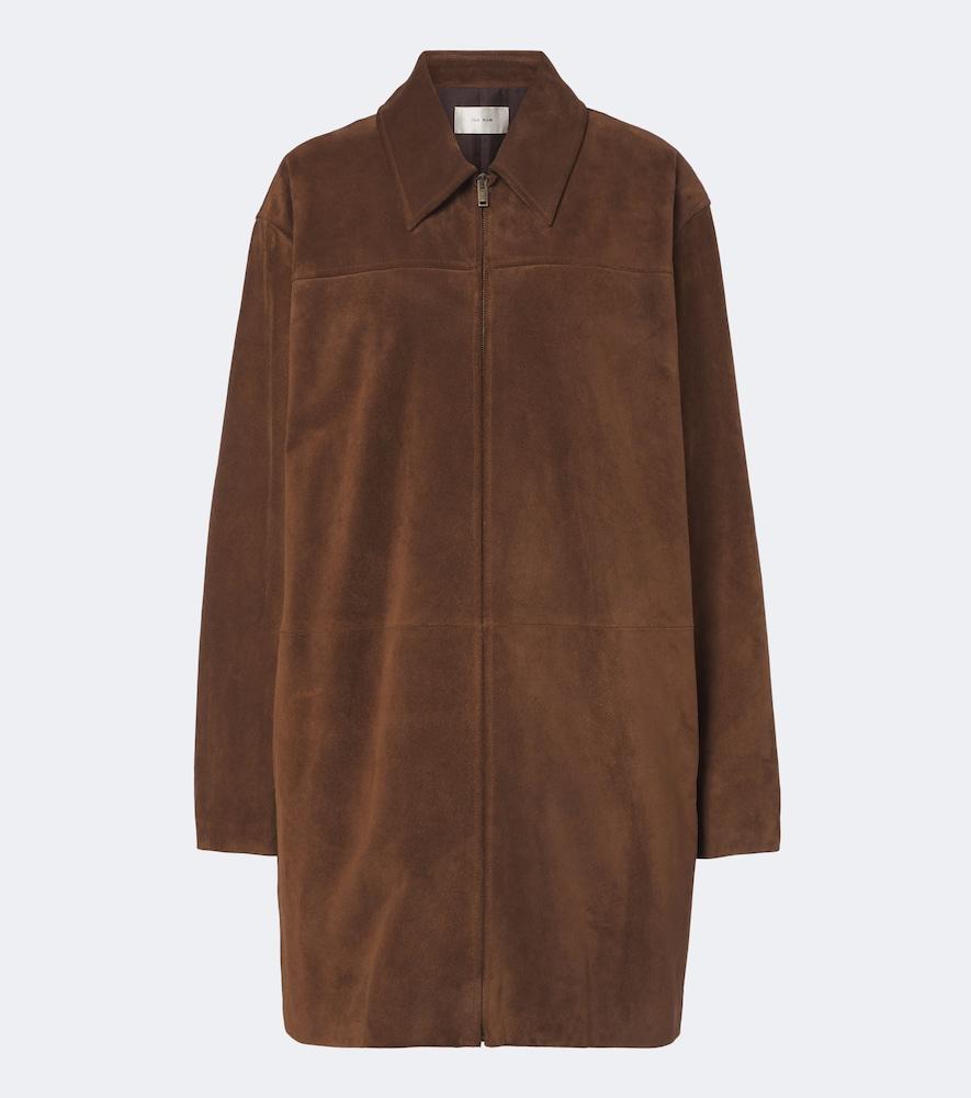 the row dakara suede coat