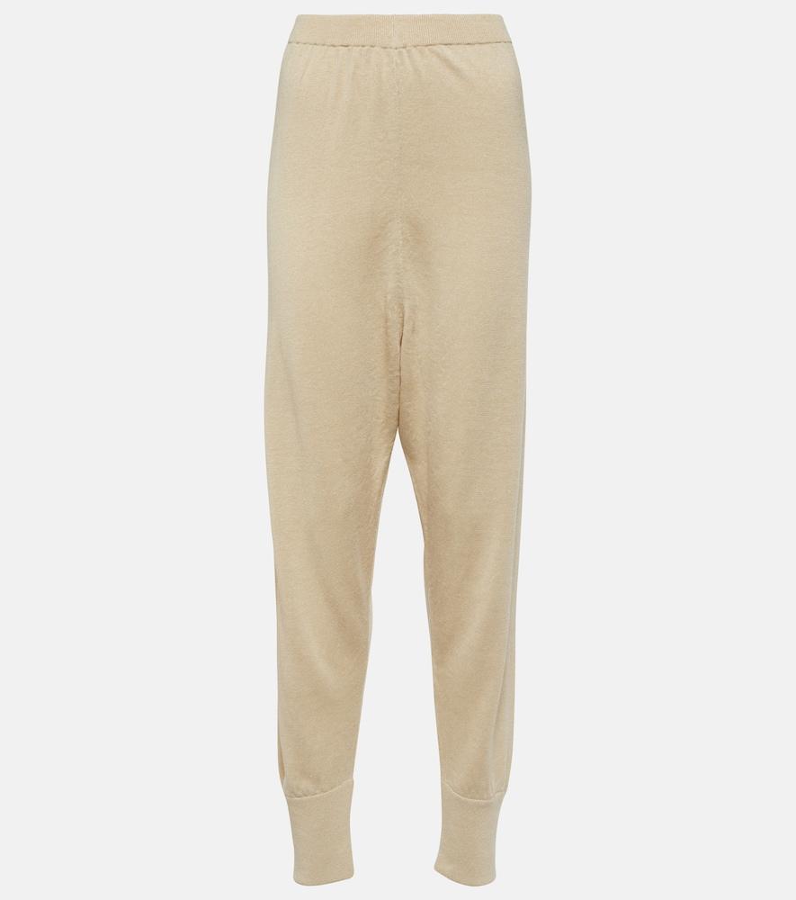 the row dalbero linen and silk tapered pants